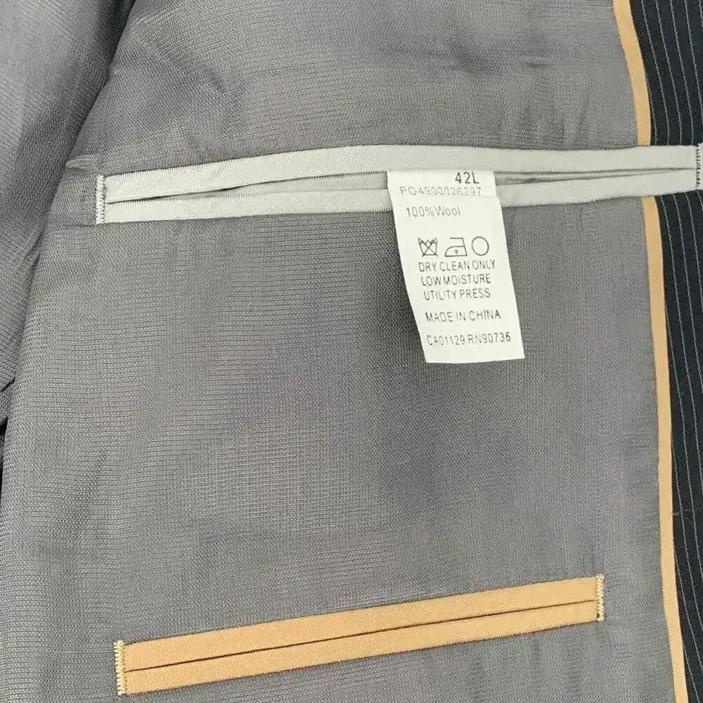 Michael Kors Men’s 42L (Large) Pinstripe Wool Sports Coat/Blazer Lined